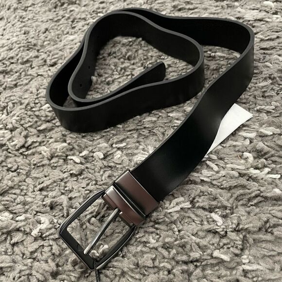 NWT Zara Reversible Men’s Leather Belt - Picture 2 of 9